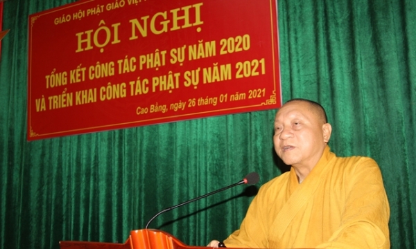Phật giáo Cao Bằng tổng kết – triển khai công tác Phật sự năm 2020 - 2021