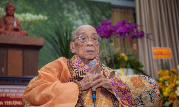 Khánh chúc Trưởng lão Hòa thượng Thích Hiển Tu, Phó Pháp chủ Hội đồng Chứng minh GHPGVN, 100 tuổi