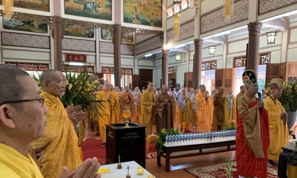 Ban Trị sự Phật giáo tỉnh Khánh Hòa khai Kinh cầu an đầu năm Tân Sửu