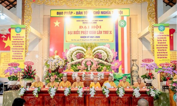 Đại hội đại biểu Phật giáo huyện Đức Hòa nhiệm kỳ 2021-2026