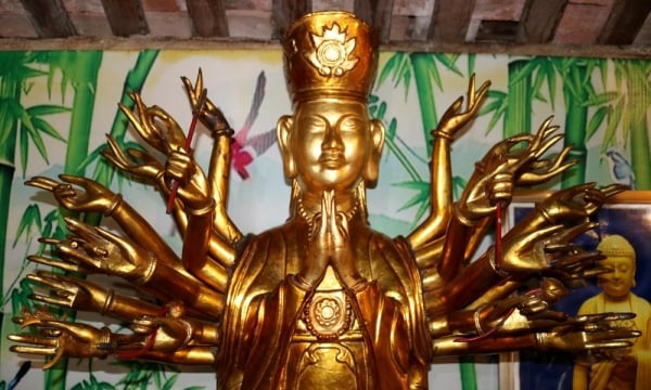 Chiêm ngưỡng pho tượng Phật 22 tay độc đáo ở Nghệ An
