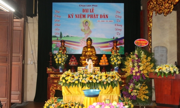Lễ Phật đản PL.2565 - DL.2021 trực tuyến tại chùa Liên Phái