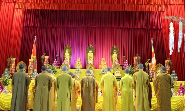 Khóa lễ Cầu siêu Vu lan tại Học viện Phật giáo Hà Nội