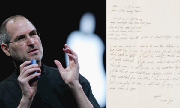 Bức thư tay của Steve Jobs có liên quan tới Thiền Tông Phật Giáo được bán với giá 11,4 tỷ