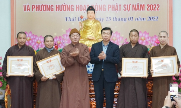 Phật giáo tỉnh Thái Bình làm từ thiện hơn 7 tỷ đồng trong năm 2021