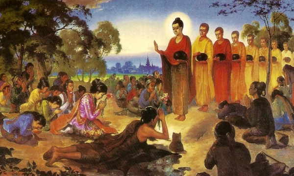 Rải hương cúng tháp Phật, sau trở thành Bích Chi Phật