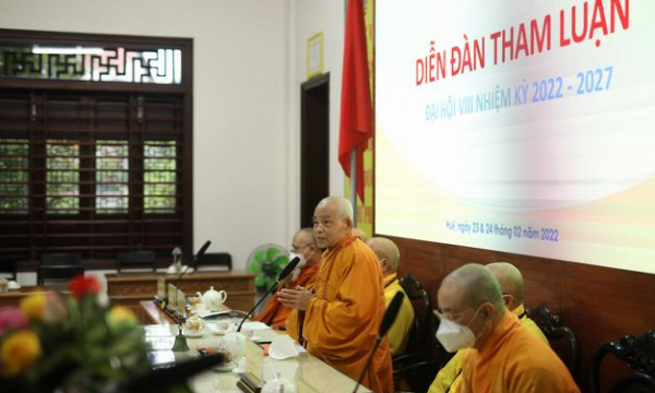 TT.Huế: Ban Trị sự tổ chức diễn đàn về Đại hội Phật giáo tỉnh lần thứ VIII (nhiệm kỳ 2022-2027)