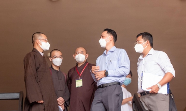 Trường Trung cấp Phật học TP.HCM đảm bảo an toàn chống dịch bệnh trong mùa thi