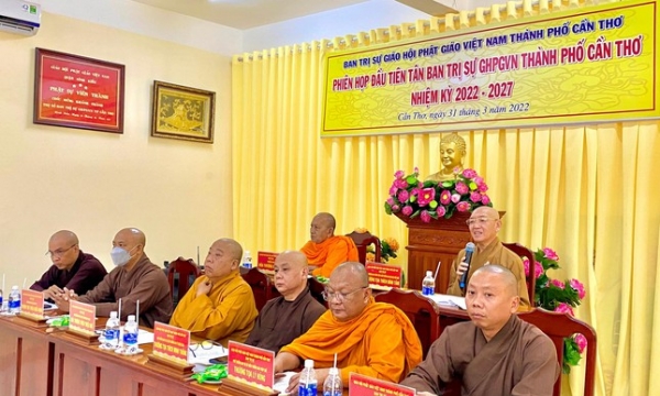 Ban Trị sự GHPGVN TP.Cần Thơ họp triển khai Phật sự sau đại hội