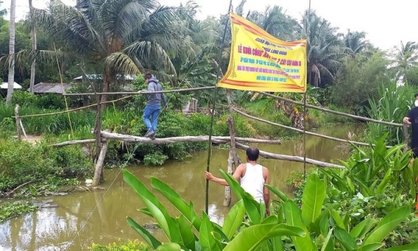 Trà Vinh: Chùa Long Khánh khởi công xây dựng cầu Nhân Ái tại huyện Tiểu Cần