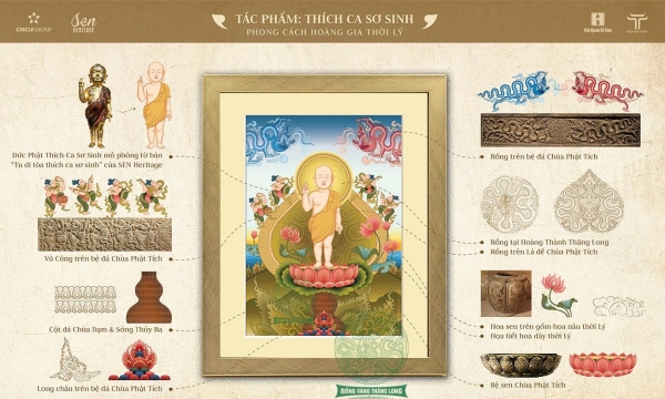 Giới thiệu hình tượng “Đức Phật Thích Ca đản sinh phong cách thời Lý” sử dụng tại Đại lễ Phật đản PL.2566-DL.2022