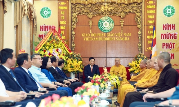 Phó Thủ tướng Thường trực Phạm Bình Minh chúc mừng Đại lễ Phật đản Phật lịch 2566, dương lịch 2022