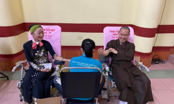 Chùa Hòa Khánh tổ chức hiến máu nhân đạo