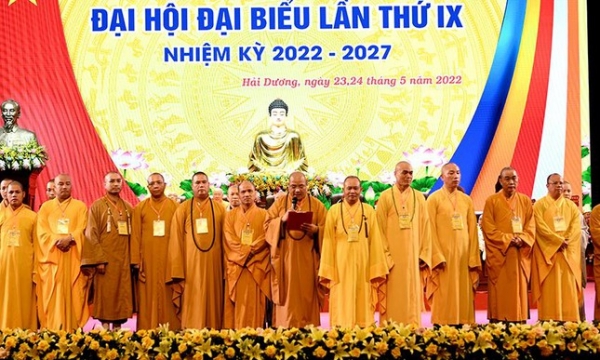 Hải Dương: Thượng tọa Thích Thanh Vân được tái suy cử Trưởng ban Trị sự GHPGVN tỉnh (2022-2027)