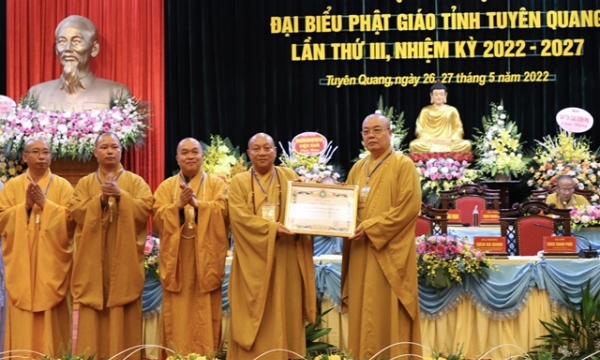 Đại hội đại biểu Phật giáo tỉnh Tuyên Quang lần thứ III, nhiệm kỳ 2022-2027