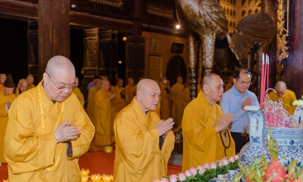 Lễ cầu nguyện quốc thái dân an tại chùa Bái Đính