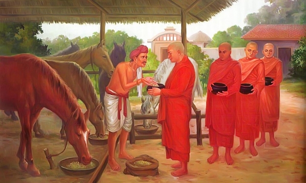 Sau lưng Đức Phật