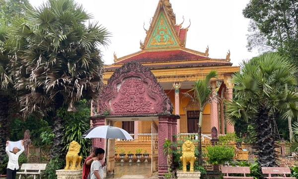 Không gian văn hóa trong những ngôi chùa Khmer