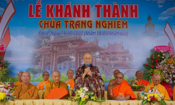 Đại lễ khánh thành chùa Trang Nghiêm, thành phố Pakse, tỉnh Champasak, Lào