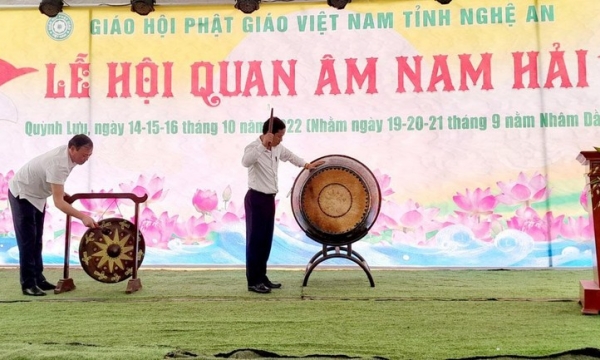 Nghệ An: Khai mạc lễ hội Quan Âm Nam Hải năm 2022