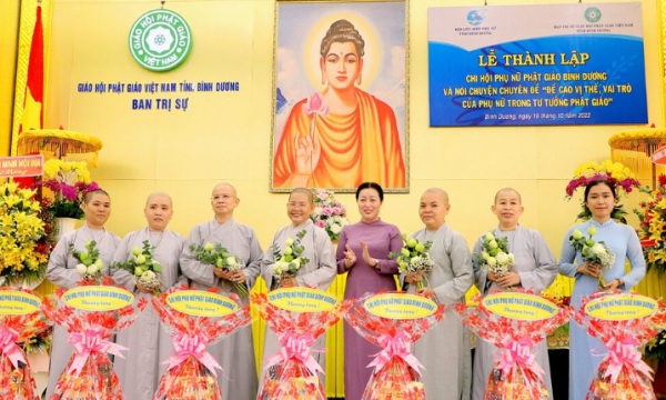 Lễ công bố quyết định thành lập Chi hội “Phụ nữ Phật giáo Bình Dương”