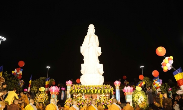 Vĩnh Phúc: An vị tôn tượng Quán Thế Âm Bồ-tát tại chùa Bầu (Phật Quang tự)