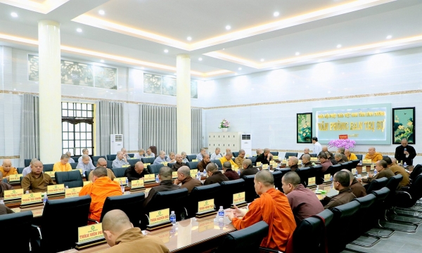 Ban Trị sự Phật giáo tỉnh Bình Dương họp thường kỳ triển khai các Phật sự cuối năm