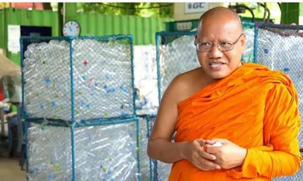 Chùa Chak Daeng ở Thái Lan cố gắng giải quyết thách thức từ vấn đề rác thải