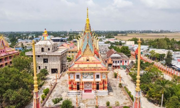 Ghositaram, ngôi chùa Khmer rực rỡ ở miền Tây