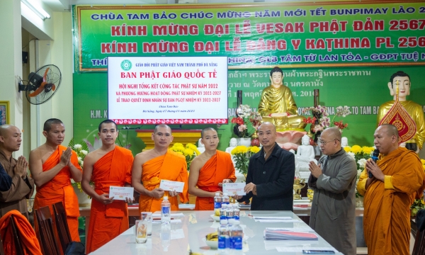 Đà Nẵng: Ban Phật giáo Quốc tế thành phố tổng kết Phật sự năm 2022 và công tác Phật sự 2023
