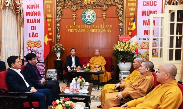 Hà Nội: Ban Tôn giáo Chính phủ thăm, chúc Tết Quý Mão - 2023 đến GHPGVN