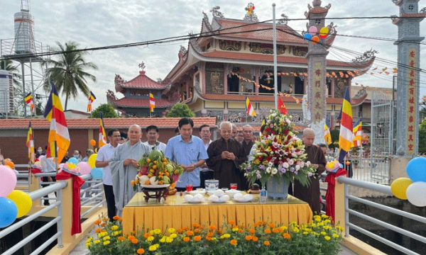 Tiền Giang: Chùa Nam An tổ chức khánh thành cầu dân sinh tại xã Vĩnh Kim
