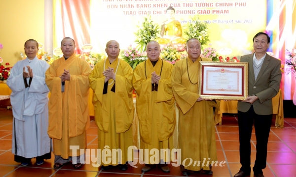 BTS GHPG tỉnh Tuyên Quang đón nhận Bằng khen của Thủ tướng Chính phủ