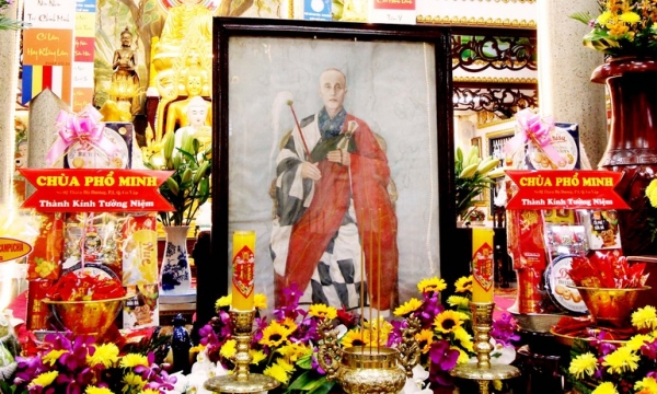 Chùa Phổ Minh (TP.HCM) tưởng niệm Hòa thượng khai sơn