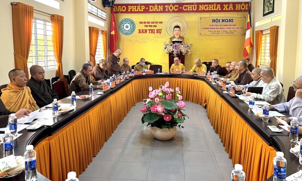 Vĩnh Long: Ban Trị sự Phật giáo tỉnh họp triển khai công tác Phật sự