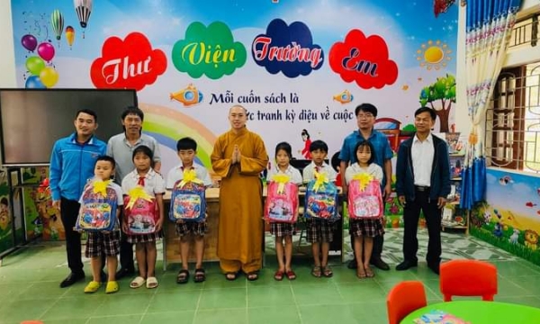 Nghệ An: Khánh Thành thư viện Tịnh Lạc cho học sinh vùng cao