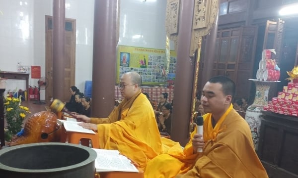 Nghệ An: Khóa lễ tụng kinh sám hối tại chùa An Thái