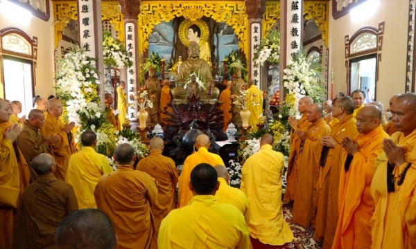 Khánh Hòa: Lễ nhập Kim quan Hòa thượng Thích Trừng Giác tại chùa Linh Phong