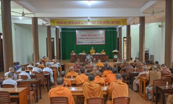 BTS Phật giáo tỉnh Đắk Nông họp triển khai công tác tổ chức Phật đản và an cư