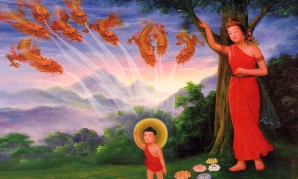 10 thoại tướng đức Phật đản sanh theo kinh Hoa Nghiêm