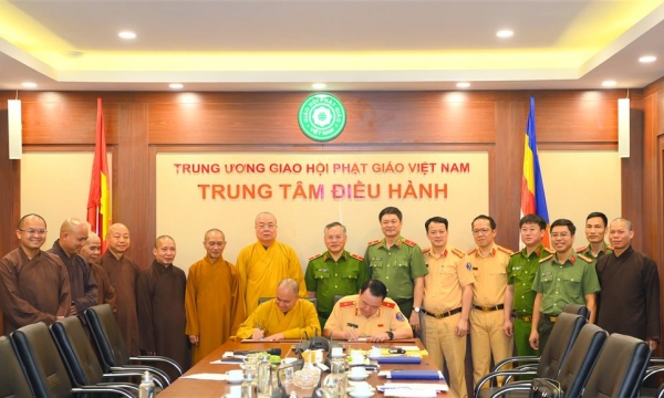Công văn v/v tăng cường vận động Tăng Ni, Phật tử tham gia đảm bảo trật tự an toàn giao thông