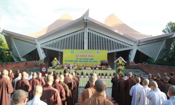 Học viện Phật giáo VN tại Huế công bố kết quả tuyển sinh cử nhân Phật học khóa XIV (2023-2027)