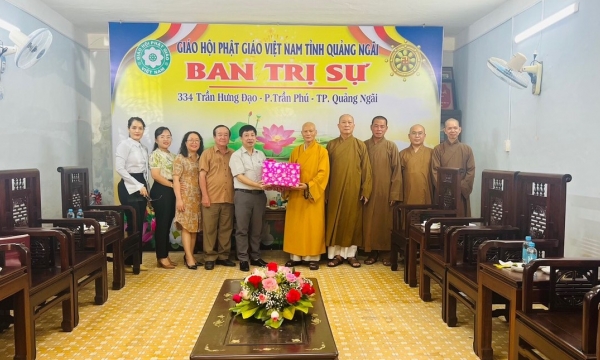 Quảng Ngãi: Ban Tôn giáo Chính phủ thăm và làm việc với Ban Trị sự GHPGVN tỉnh
