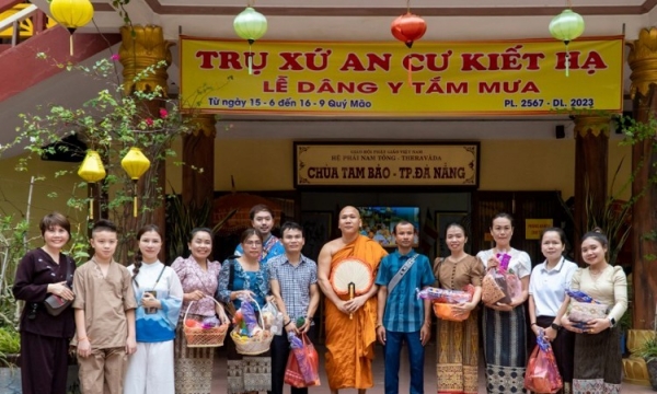 Đà Nẵng: Lớp học Tiếng Việt dành cho các bạn Lào -Thái tại Chùa Tam Bảo