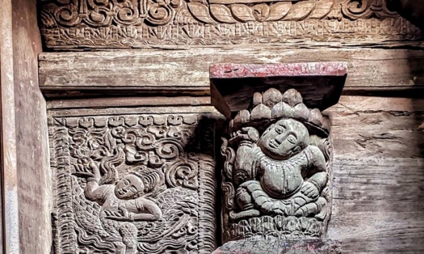 Ngôi cổ tự chứa nhiều tác phẩm điêu khắc thời Trần