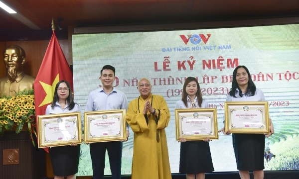 Hà Nội: Truyền thông Phật giáo tuyên dương công đức Ban Dân tộc VOV4