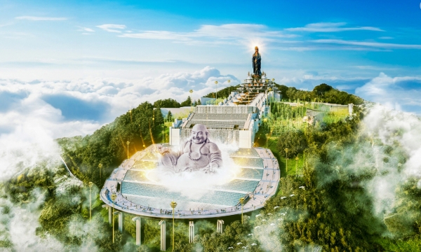 Tượng Phật Di Lặc nặng hơn 5.000 tấn sắp được an vị trên núi Bà Đen