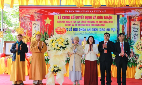 Lễ đón nhận di tích lịch sử cấp tỉnh và khai hội chùa An Biên