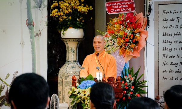 Ban Văn hóa Phật giáo TP.HCM khai giảng khóa đào tạo người dẫn chương trình Phật giáo