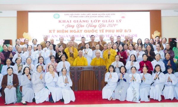 Tổ đình Kim Liên mở khóa học “Sáng đạo trong đời”